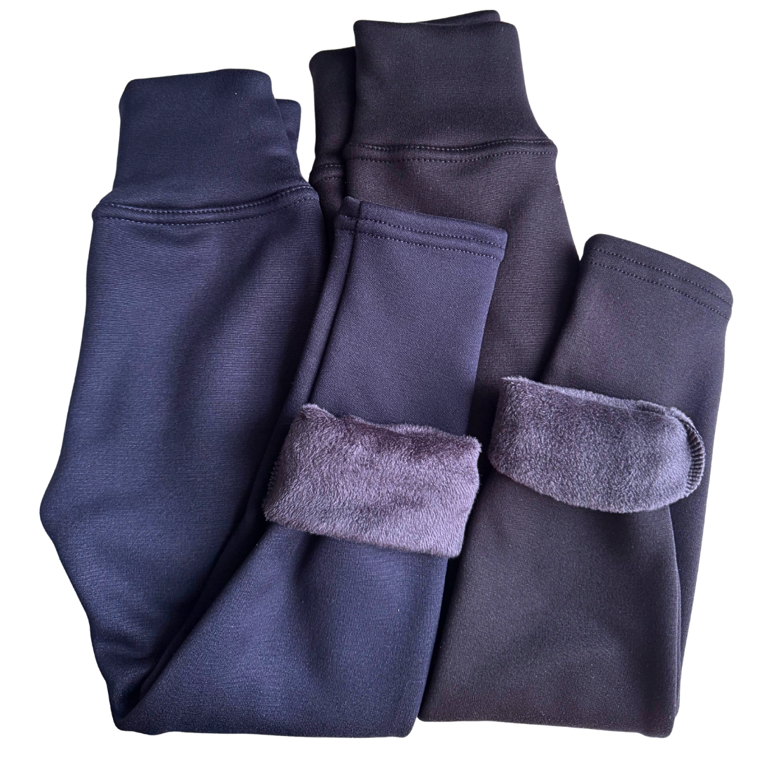 Pack x2 Calzas Niña Algodón con Polar – Súper Abrigadas